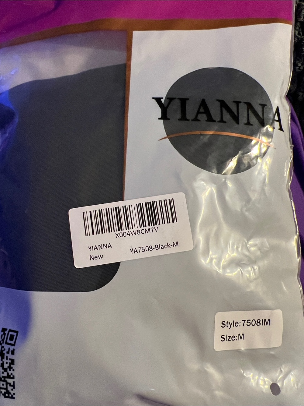 Yianna Black Shapewear Bodysuit with Front Zipper - Picture 5 of 6
